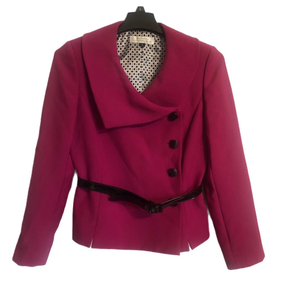 Tahari Arthur S Levine Suit Jacket w/ Belt
